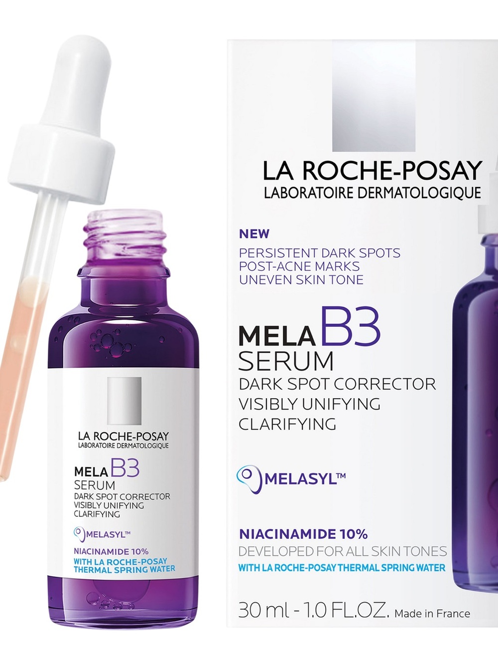 La Roche-Posay Mela B3 Serum – MELASYL™ + NIACINAMIDE Clarifying Dark Spot Serum